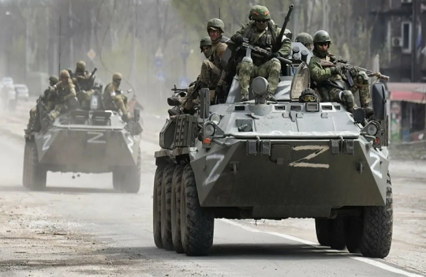 Российская армия в зоне СВО на БТР-80